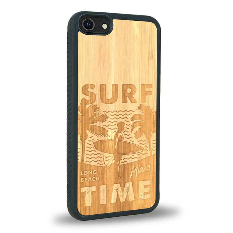 Coque iPhone 5 / 5s - Surf Time - Coque en bois