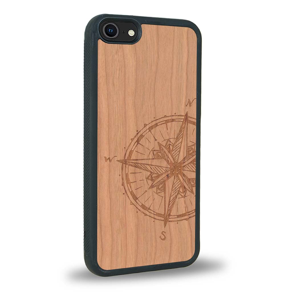Coque iPhone 6 / 6s - La Rose des Vents - Coque en bois