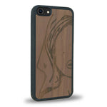 Coque iPhone 7 / 8 - Au féminin - Coque en bois