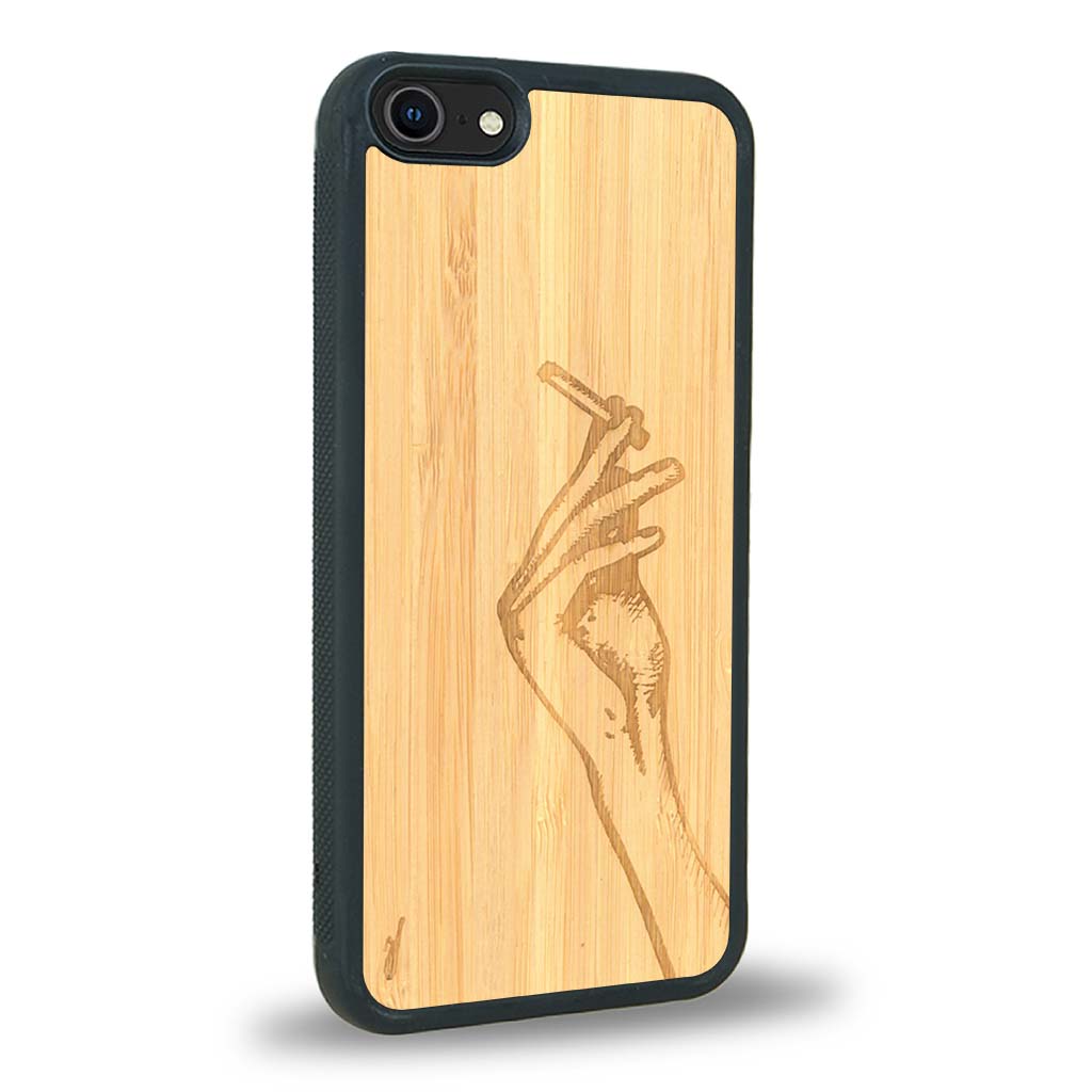 Coque iPhone 7 / 8 - La Garçonne - Coque en bois
