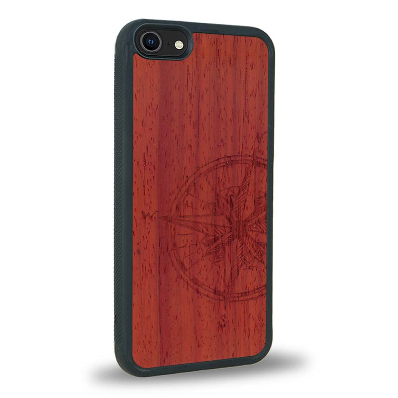 Coque iPhone 7 / 8 - La Rose des Vents - Coque en bois