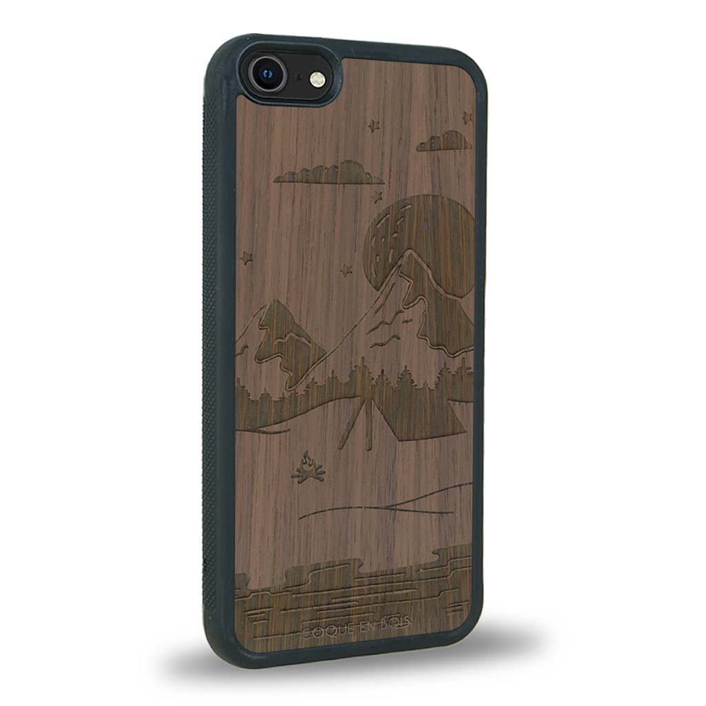 Coque iPhone 7 / 8 - Le Campsite - Coque en bois