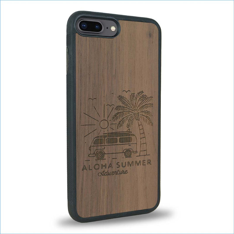 Coque iPhone 7 Plus / 8 Plus - Aloha Summer - Coque en bois