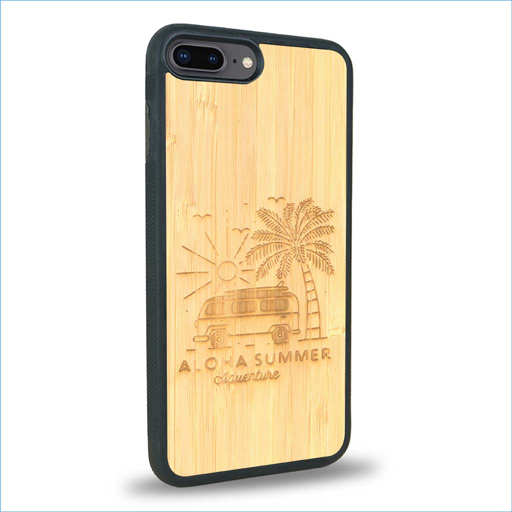 Coque iPhone 7 Plus / 8 Plus - Aloha Summer - Coque en bois