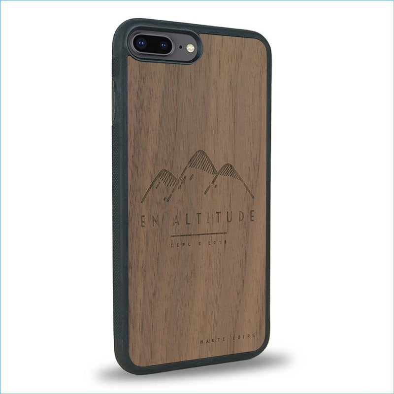 Coque iPhone 7 Plus / 8 Plus - En Altitude - Coque en bois