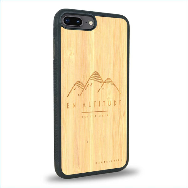 Coque iPhone 7 Plus / 8 Plus - En Altitude - Coque en bois