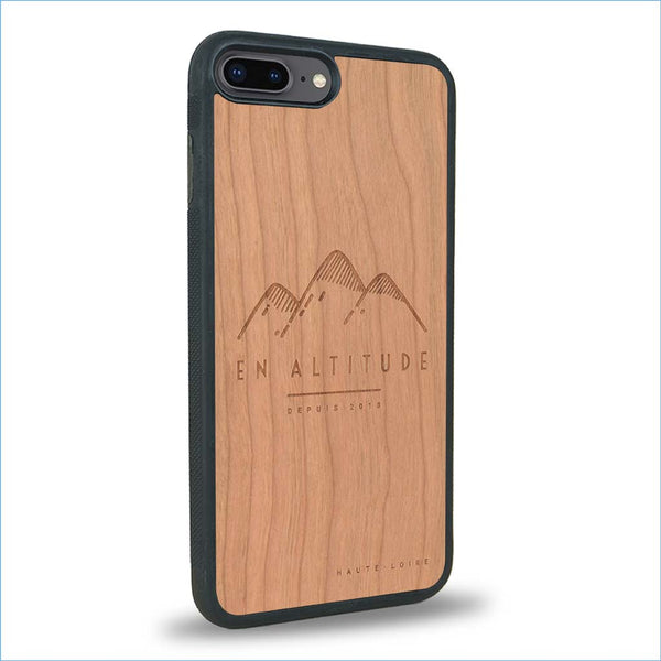 Coque iPhone 7 Plus / 8 Plus - En Altitude - Coque en bois