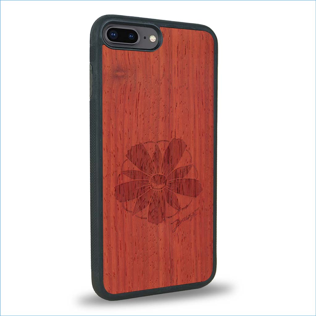 Coque iPhone 7 Plus / 8 Plus - La Fleur des Montagnes - Coque en bois
