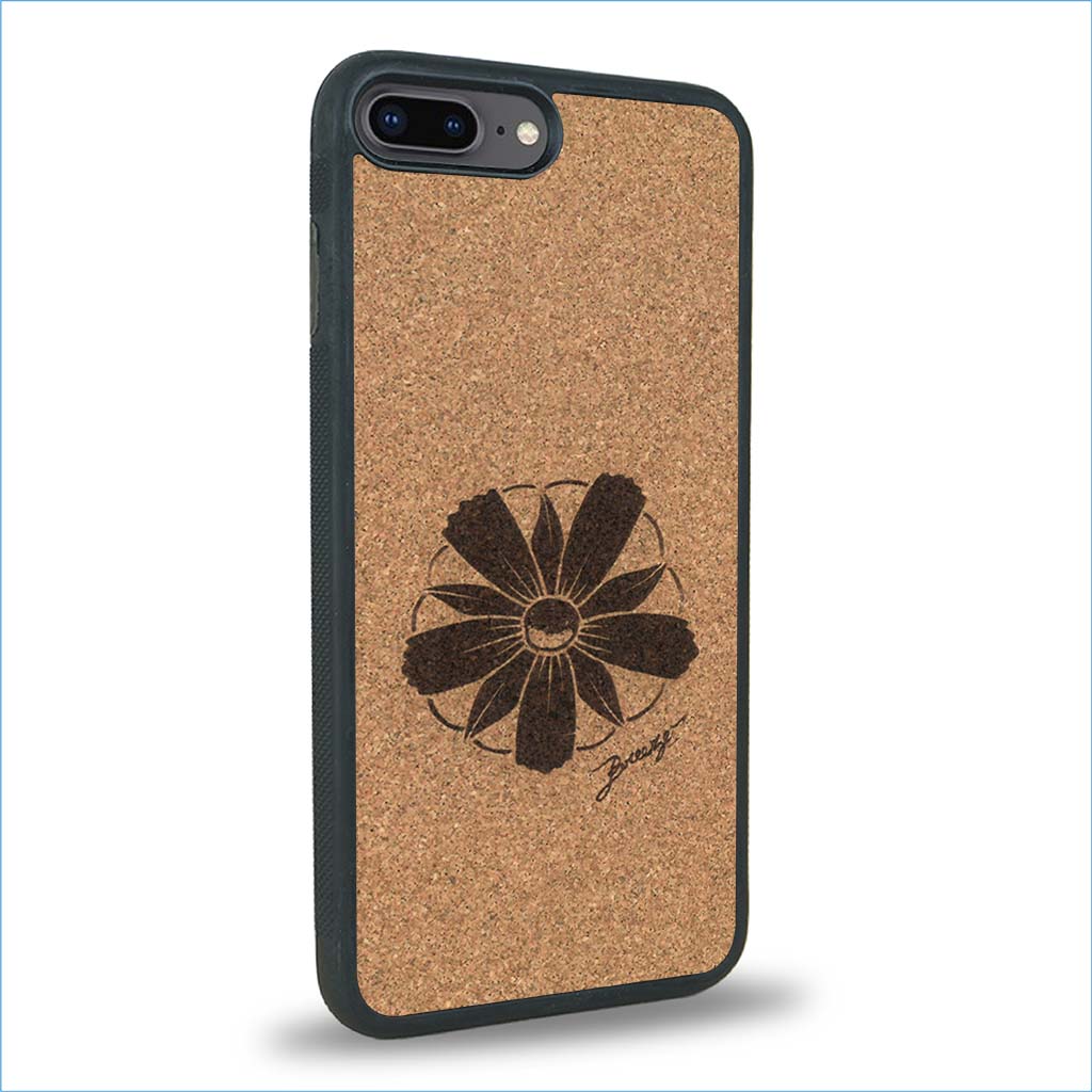 Coque iPhone 7 Plus / 8 Plus - La Fleur des Montagnes - Coque en bois