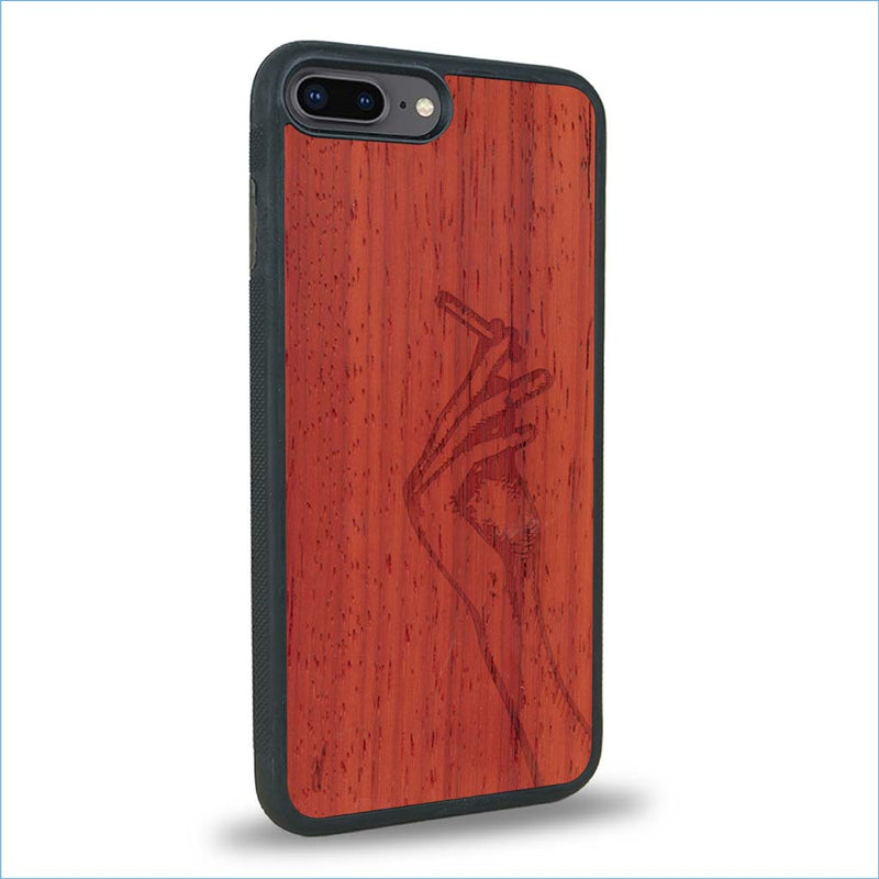 Coque iPhone 7 Plus / 8 Plus - La Garçonne - Coque en bois