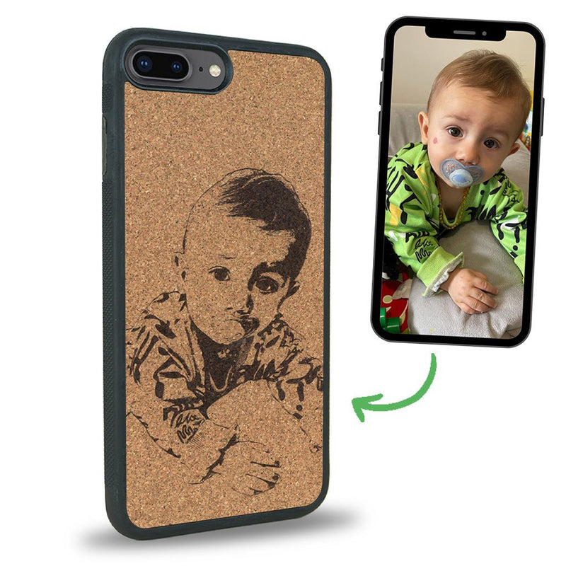 Coque iPhone 7 Plus / 8 Plus - La Personnalisable - Coque en bois