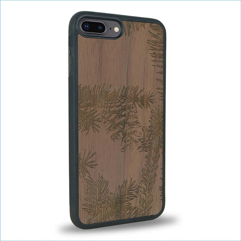 Coque iPhone 7 Plus / 8 Plus - La Pomme de Pin - Coque en bois