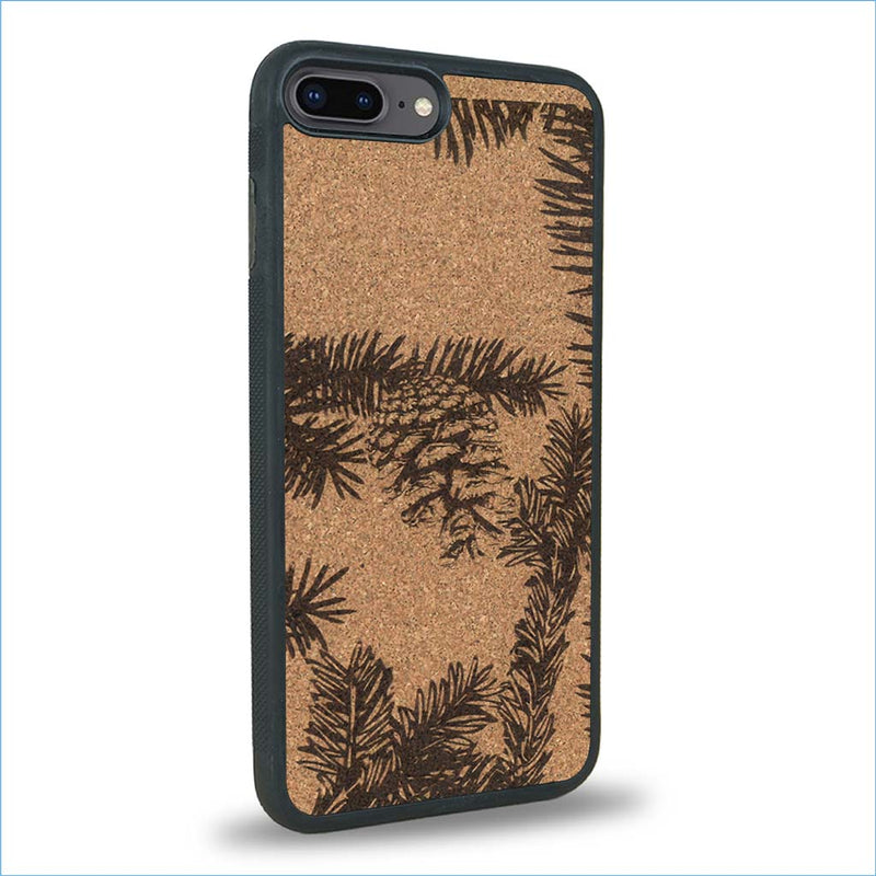 Coque iPhone 7 Plus / 8 Plus - La Pomme de Pin - Coque en bois