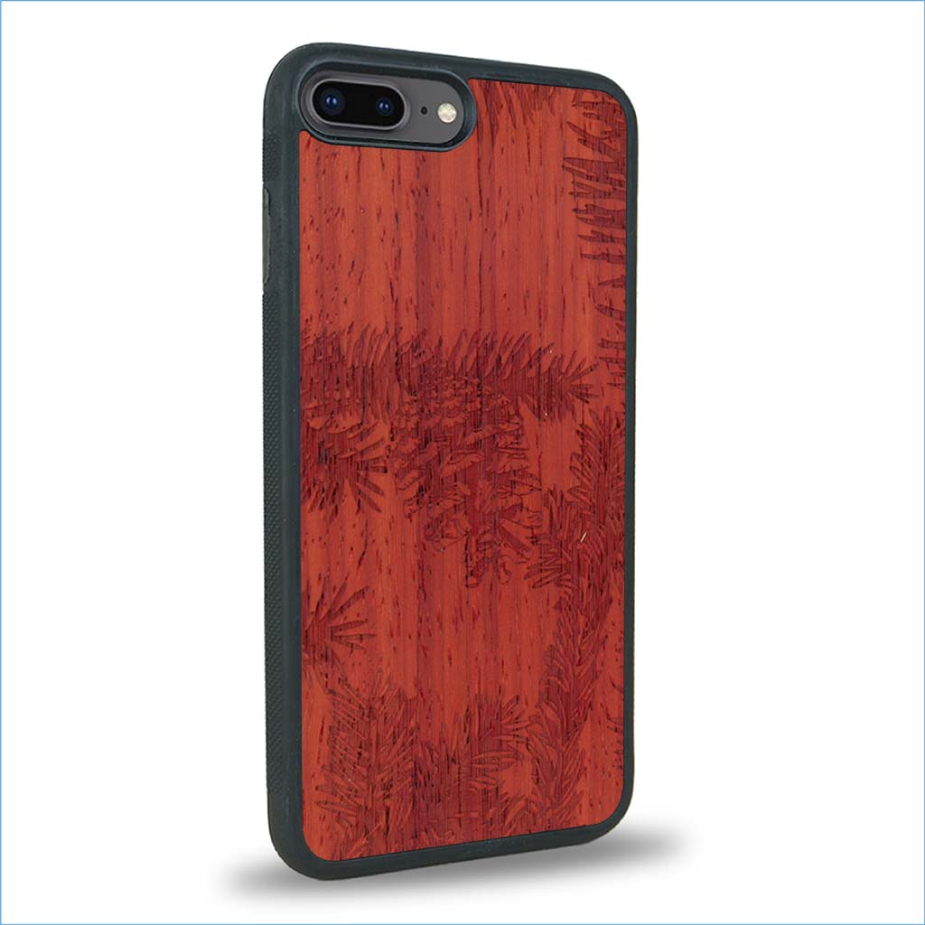 Coque iPhone 7 Plus / 8 Plus - La Pomme de Pin - Coque en bois