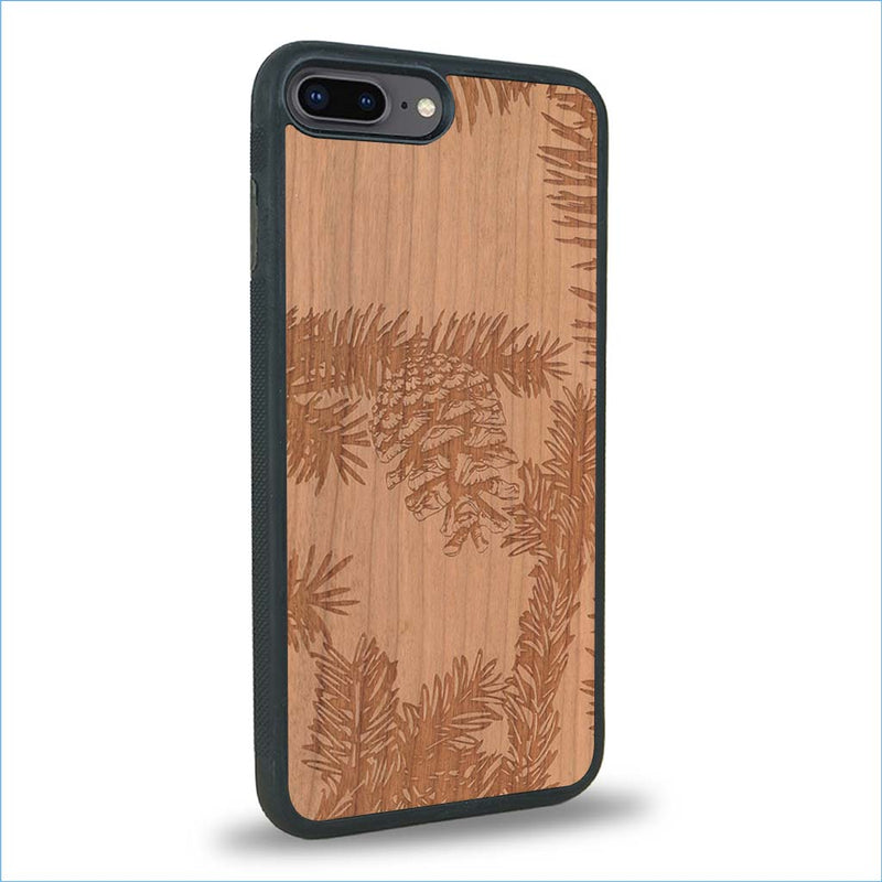 Coque iPhone 7 Plus / 8 Plus - La Pomme de Pin - Coque en bois