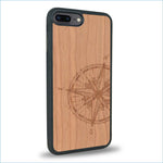 Coque iPhone 7 Plus / 8 Plus - La Rose des Vents - Coque en bois