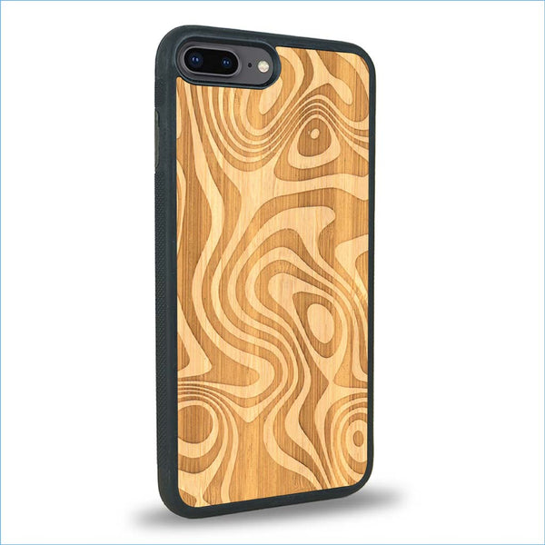 Coque iPhone 7 Plus / 8 Plus - L'Abstract - Coque en bois