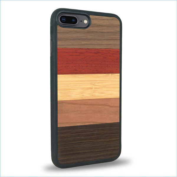 Coque iPhone 7 Plus / 8 Plus - L'Arc-en-ciel - Coque en bois