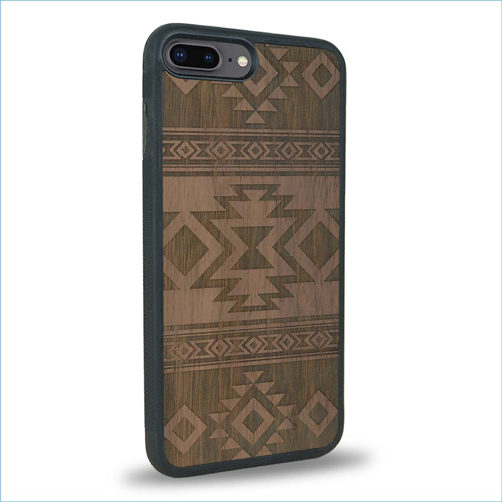 Coque iPhone 7 Plus / 8 Plus - L'Aztec - Coque en bois