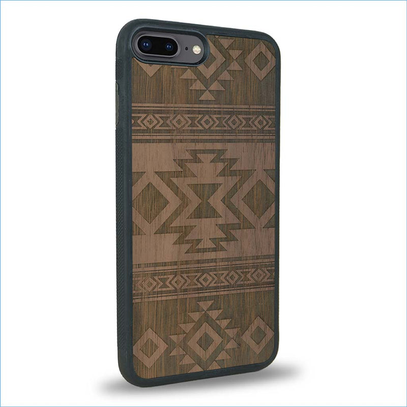 Coque iPhone 7 Plus / 8 Plus - L'Aztec - Coque en bois