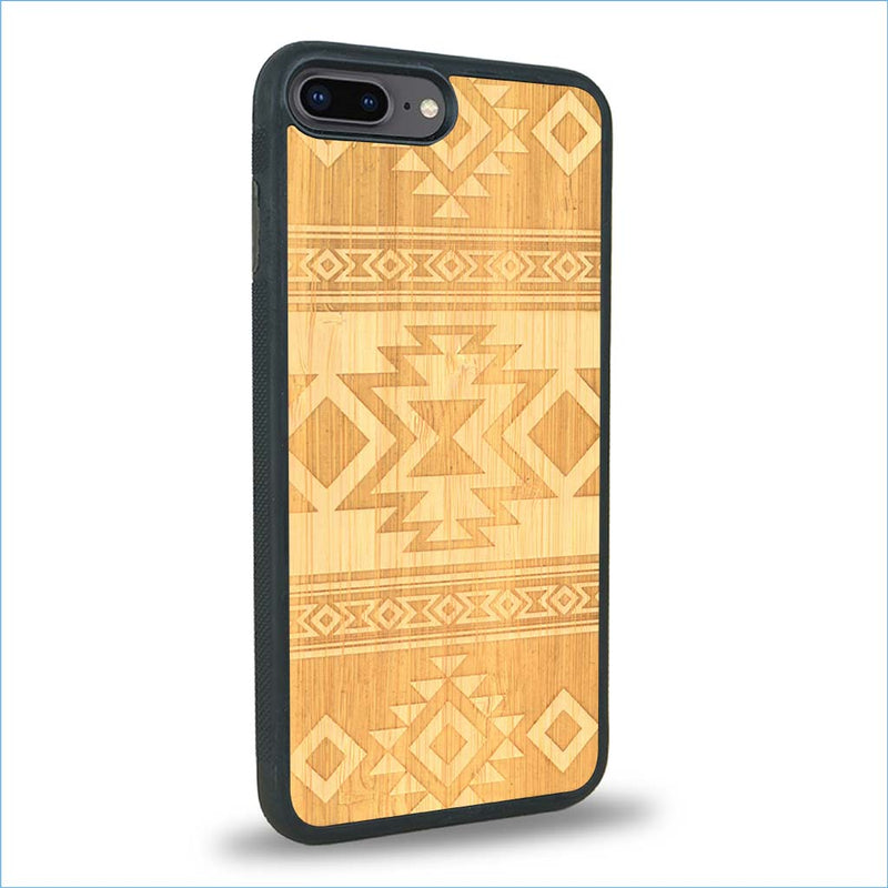 Coque iPhone 7 Plus / 8 Plus - L'Aztec - Coque en bois