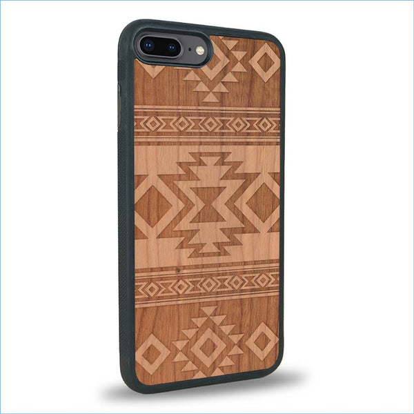 Coque iPhone 7 Plus / 8 Plus - L'Aztec - Coque en bois