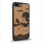 Coque iPhone 7 Plus / 8 Plus - Le Campsite - Coque en bois