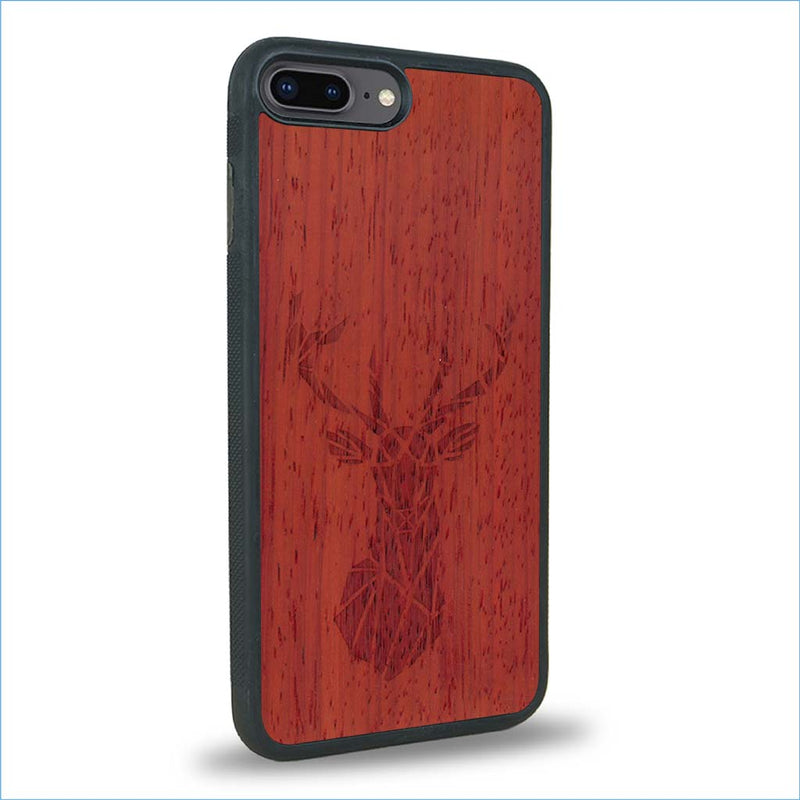 Coque iPhone 7 Plus / 8 Plus - Le Cerf - Coque en bois