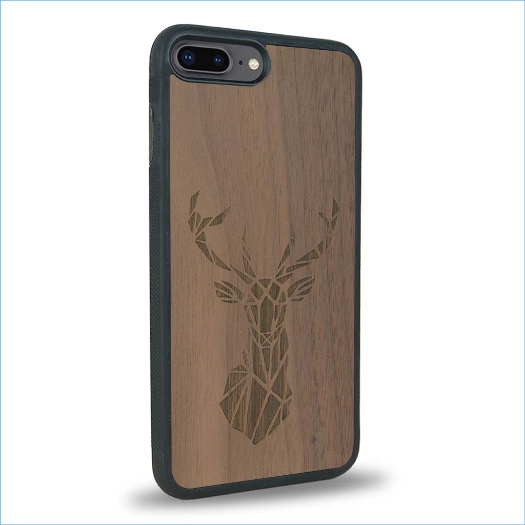Coque iPhone 7 Plus / 8 Plus - Le Cerf - Coque en bois