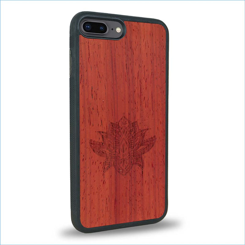 Coque iPhone 7 Plus / 8 Plus - Le Lotus - Coque en bois