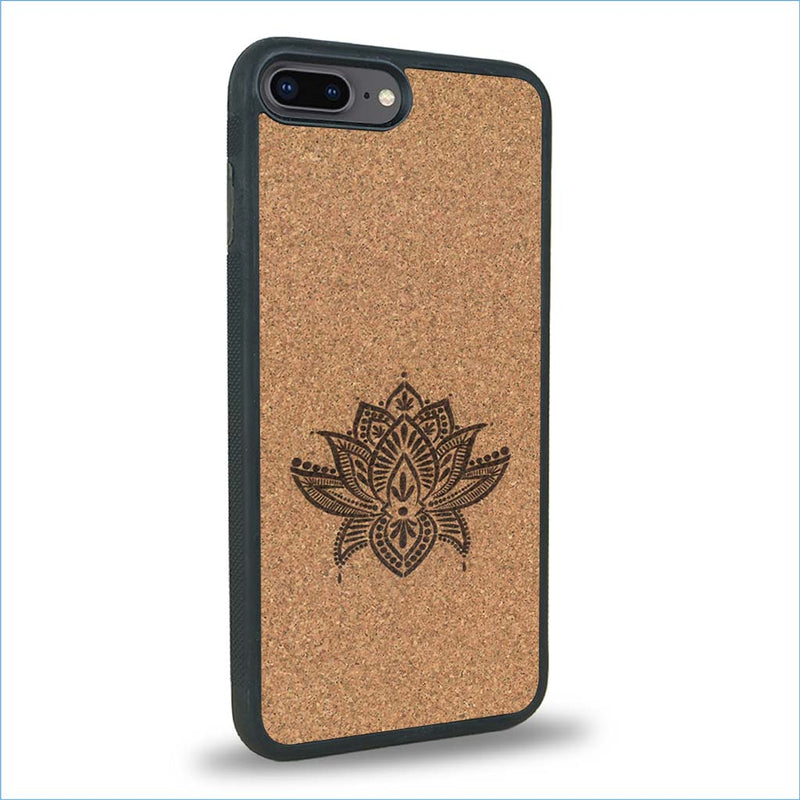 Coque iPhone 7 Plus / 8 Plus - Le Lotus - Coque en bois