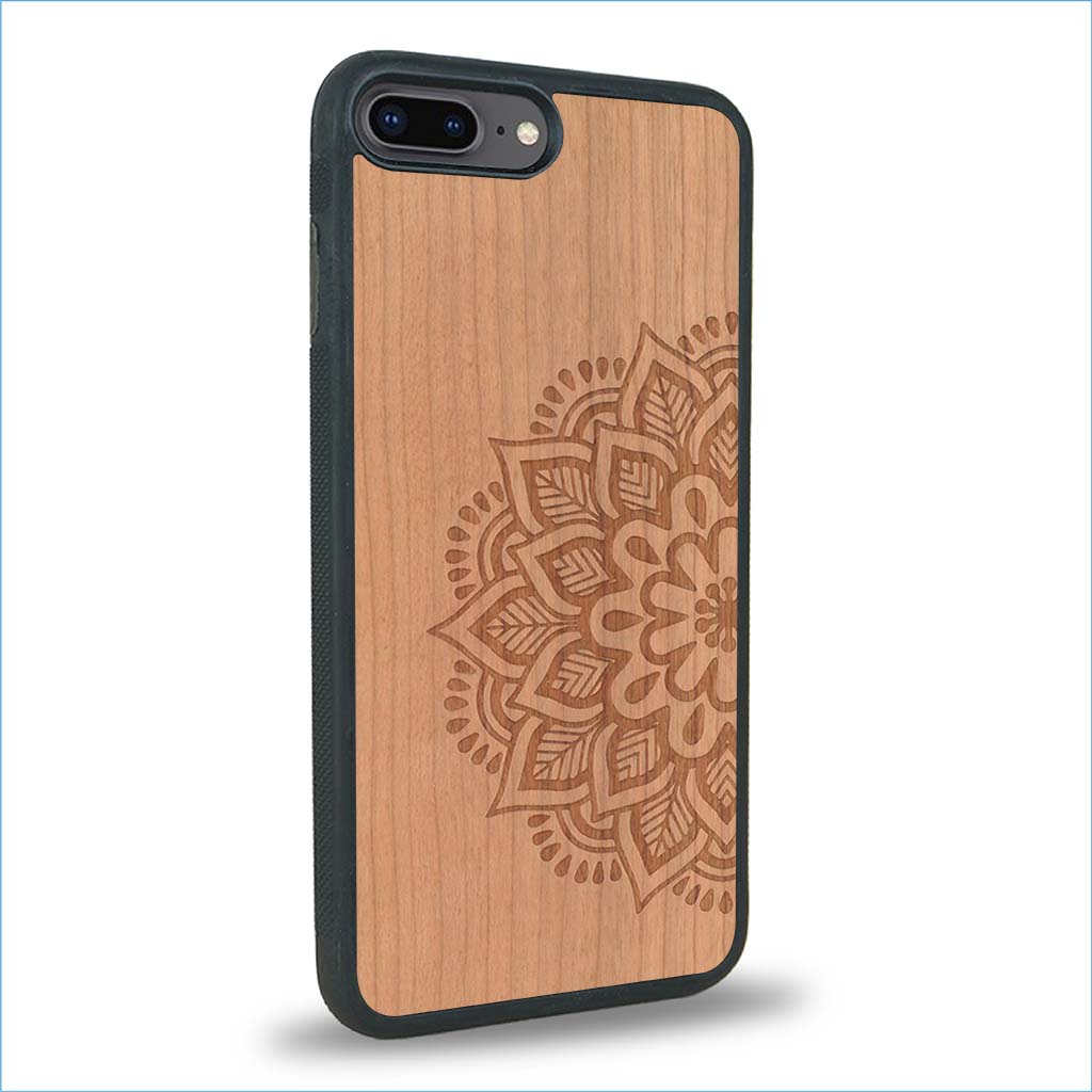 Coque iPhone 7 Plus / 8 Plus - Le Mandala Sanskrit - Coque en bois