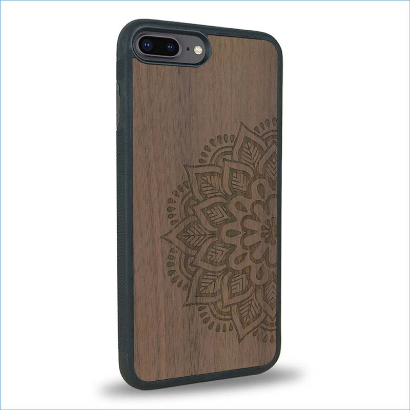 Coque iPhone 7 Plus / 8 Plus - Le Mandala Sanskrit - Coque en bois