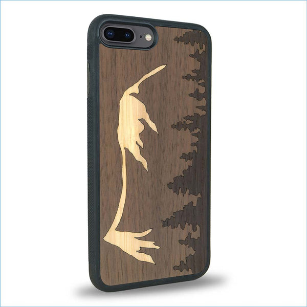 Coque iPhone 7 Plus / 8 Plus - Le Mont Mézenc - Coque en bois