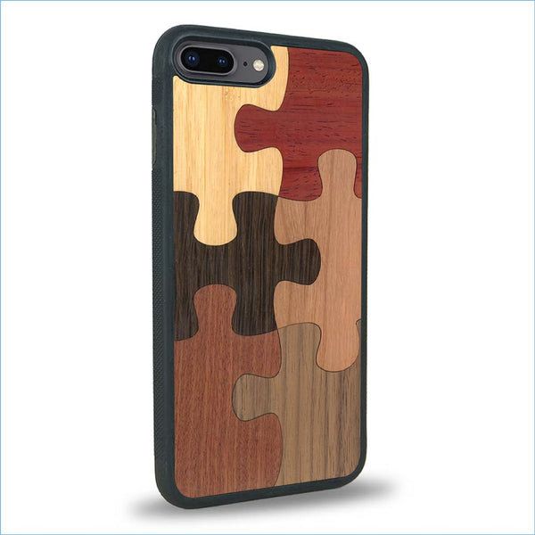 Coque iPhone 7 Plus / 8 Plus - Le Puzzle - Coque en bois