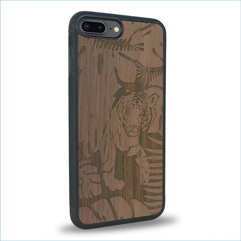 Coque iPhone 7 Plus / 8 Plus - Le Tigre - Coque en bois