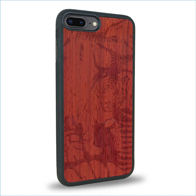 Coque iPhone 7 Plus / 8 Plus - Le Tigre - Coque en bois