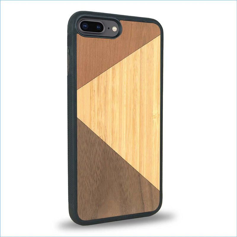Coque iPhone 7 Plus / 8 Plus - Le Trio - Coque en bois