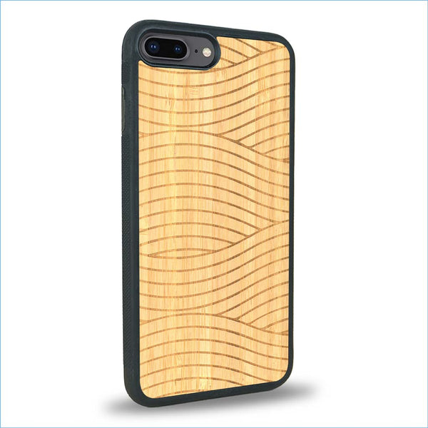 Coque iPhone 7 Plus / 8 Plus - Le Wavy Style - Coque en bois