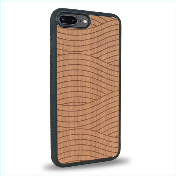 Coque iPhone 7 Plus / 8 Plus - Le Wavy Style - Coque en bois