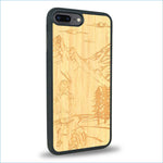 Coque iPhone 7 Plus / 8 Plus - L'Exploratrice - Coque en bois