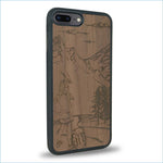 Coque iPhone 7 Plus / 8 Plus - L'Exploratrice - Coque en bois