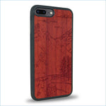 Coque iPhone 7 Plus / 8 Plus - L'Exploratrice - Coque en bois
