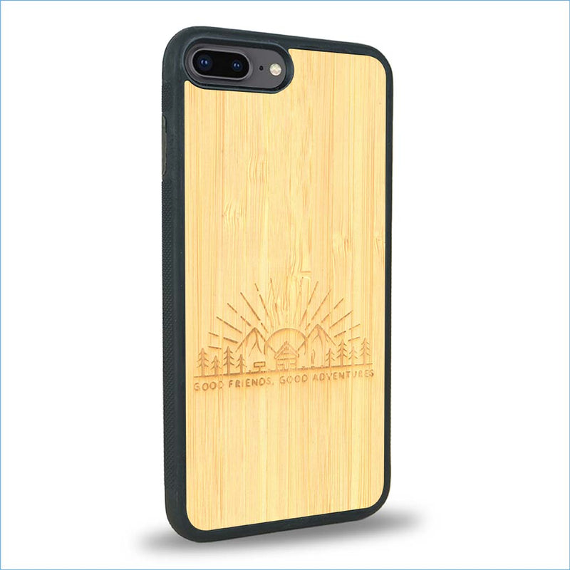 Coque iPhone 7 Plus / 8 Plus - Sunset Lovers - Coque en bois