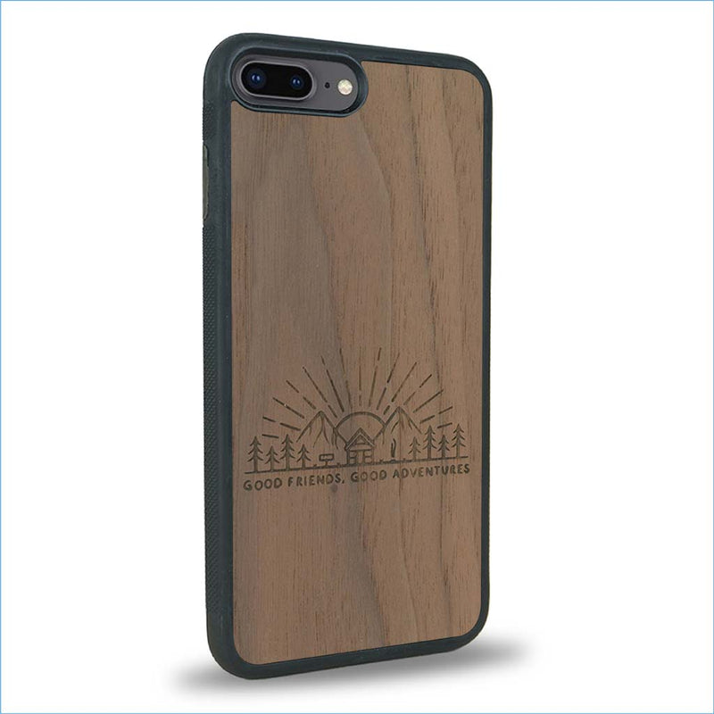 Coque iPhone 7 Plus / 8 Plus - Sunset Lovers - Coque en bois