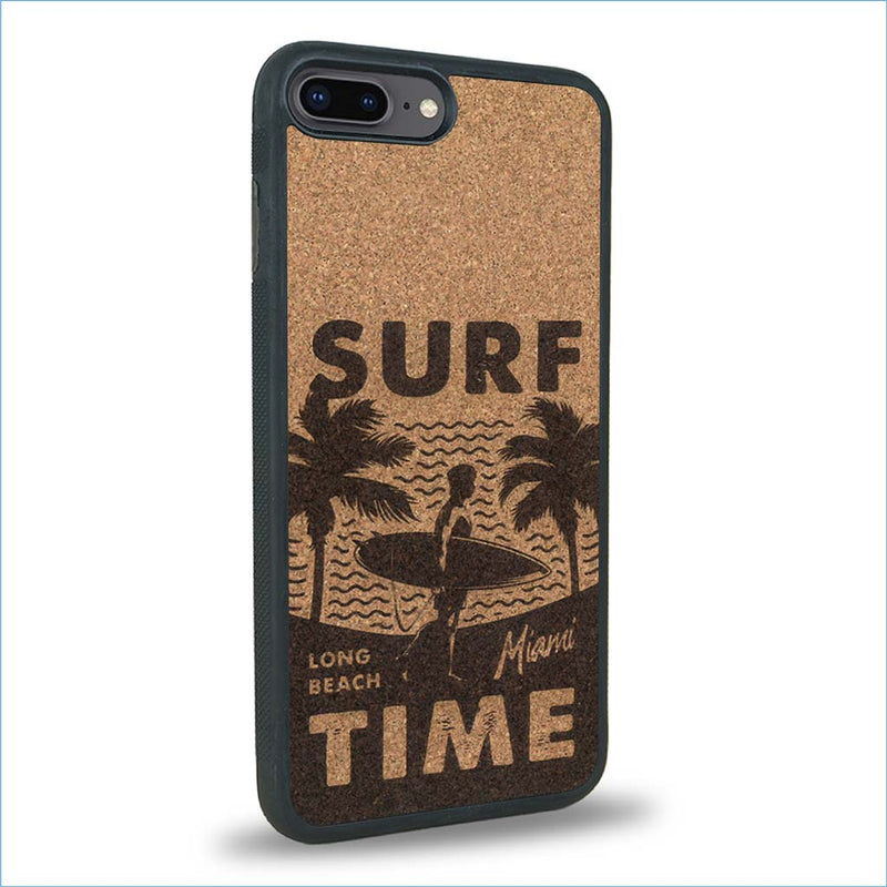 Coque iPhone 7 Plus / 8 Plus - Surf Time - Coque en bois