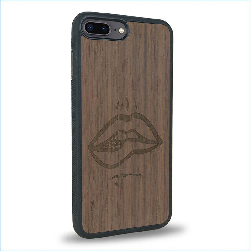 Coque iPhone 7 Plus / 8 Plus - The Kiss - Coque en bois