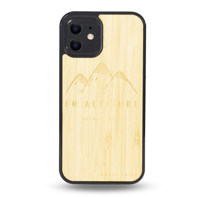 Coque Iphone - En Altitude - Coque en bois