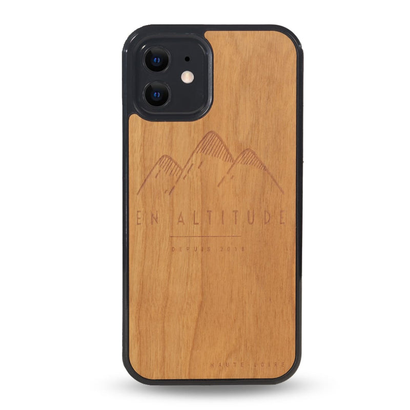 Coque Iphone - En Altitude - Coque en bois
