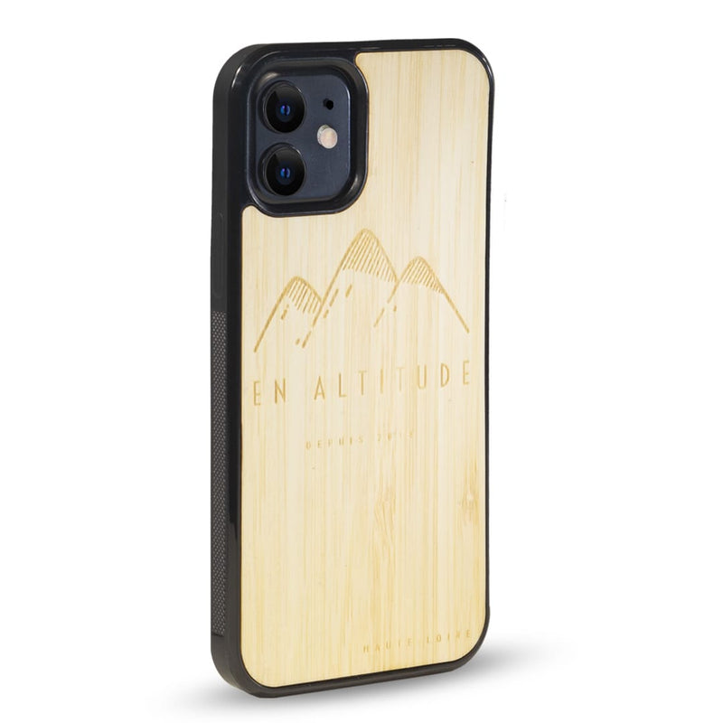 Coque Iphone - En Altitude - Coque en bois